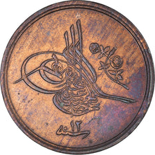 Coin, Egypt, Abdul Hamid II, 1/20 Qirsh, 1886/ AH1293/12, MS(63), Bronze, KM:288