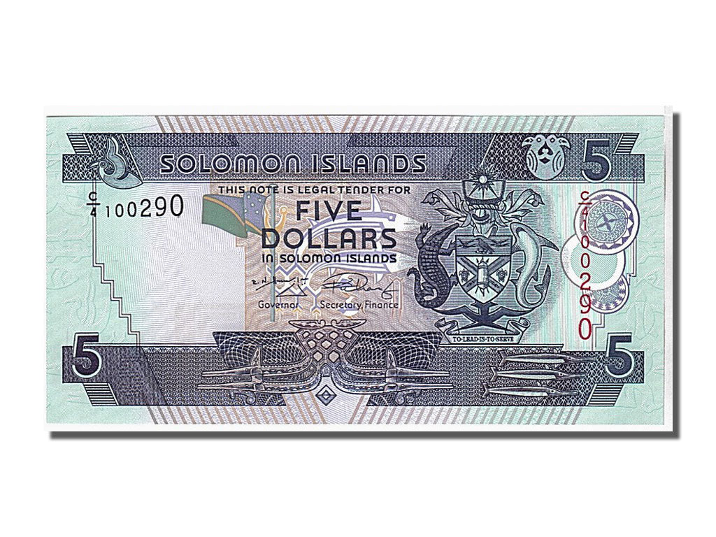 Geldschein, Salomonen, 5 Dollars, 2006, KM:26, UNZ