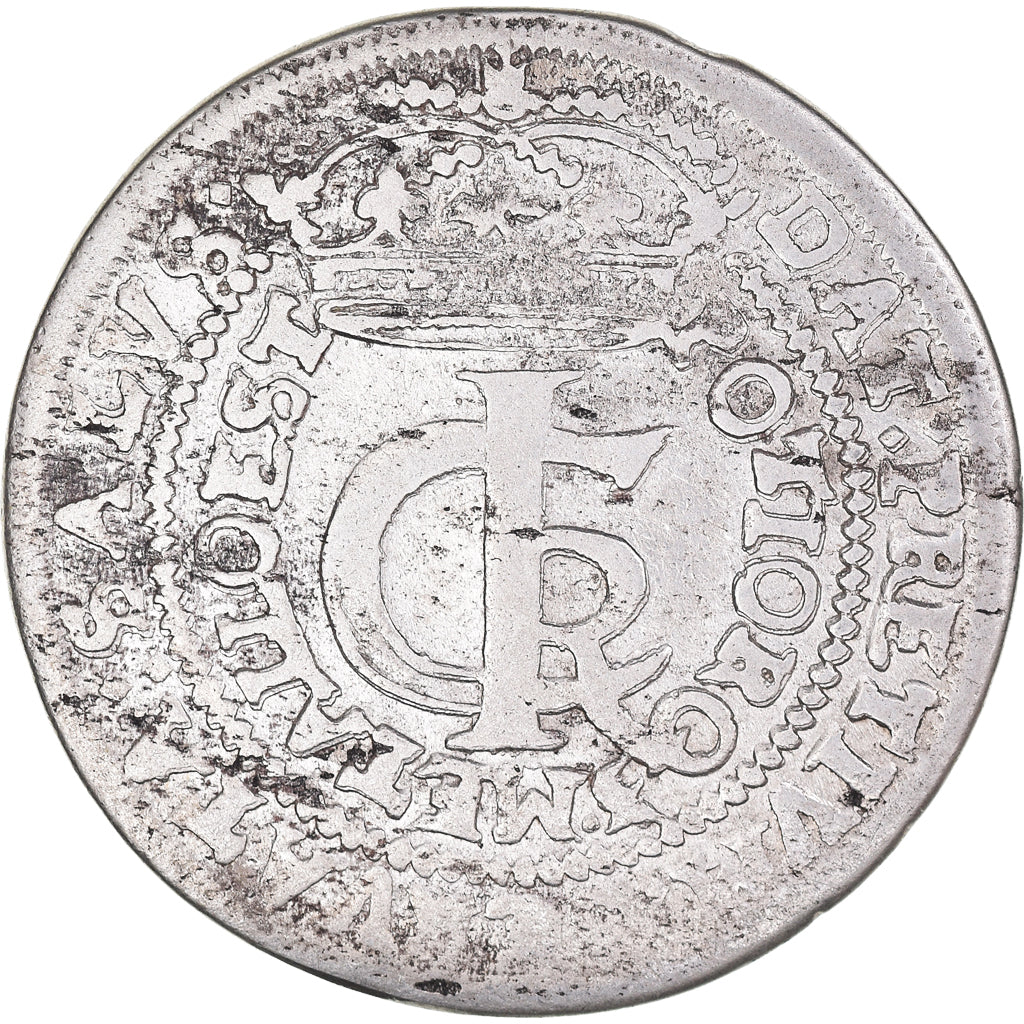 Moneta, Polonia, Johann Casimir, Gulden, 30 Groschen - 1/3 Thaler - Tympf, 1666