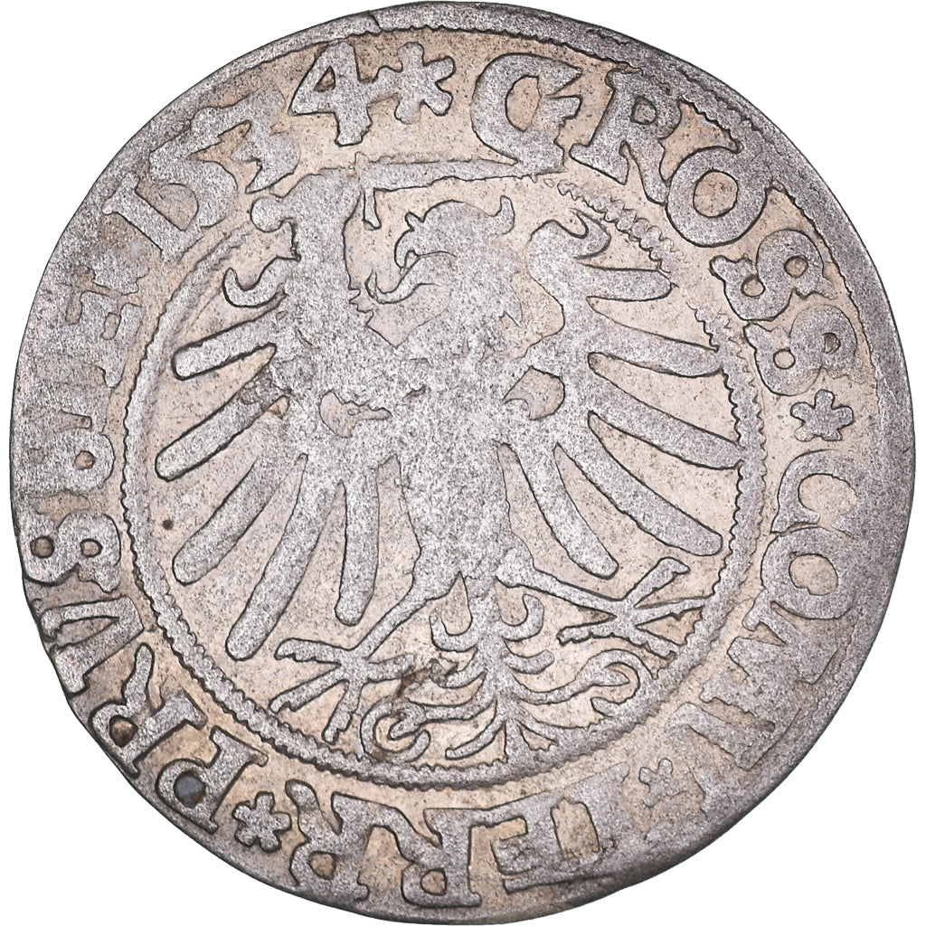 Coin, Poland, Grosz, 1534, Toruń, VF(30-35), Silver