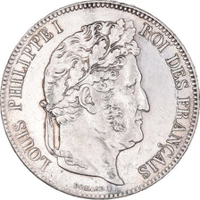 Coin, France, Louis-Philippe, 5 Francs, 1840, Paris, EF(40-45), Silver