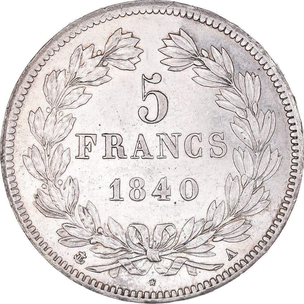 Coin, France, Louis-Philippe, 5 Francs, 1840, Paris, EF(40-45), Silver
