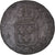 Moeda, França, 1/2 Sol, 1723, Rouen, F(12-15), Cobre