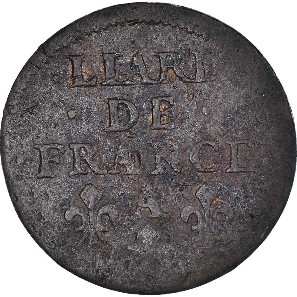 Coin, France, Liard, 165[?], Corbeil, VF(30-35), Copper
