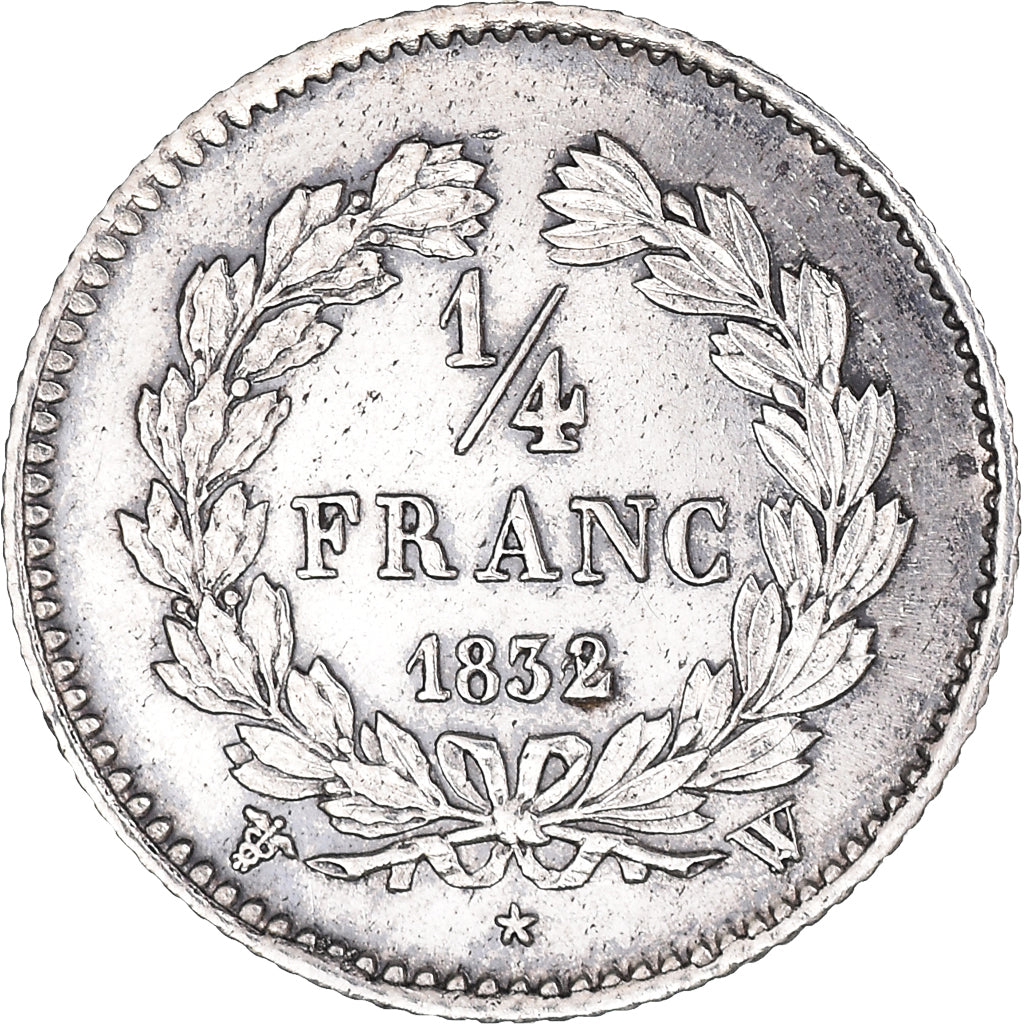 Monnaie, France, Louis-Philippe, 1/4 Franc, 1832, Lille, SUP+, Argent