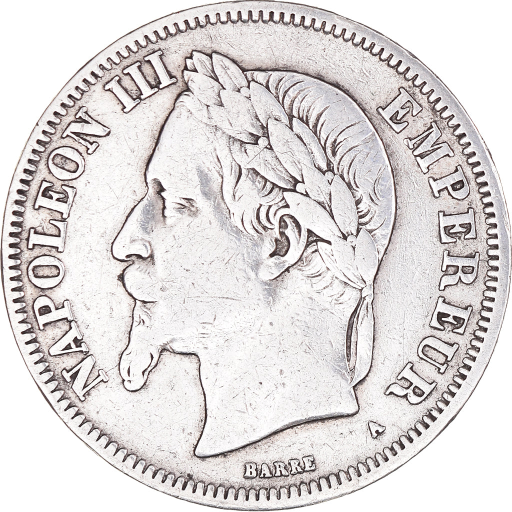Monnaie, France, Napoleon III, Napoléon III, 2 Francs, 1869, Paris, TB, Argent