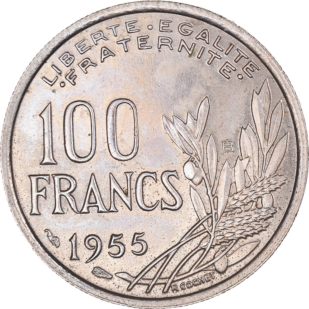Coin, France, Cochet, 100 Francs, 1955, Beaumont - Le Roger, AU(50-53)