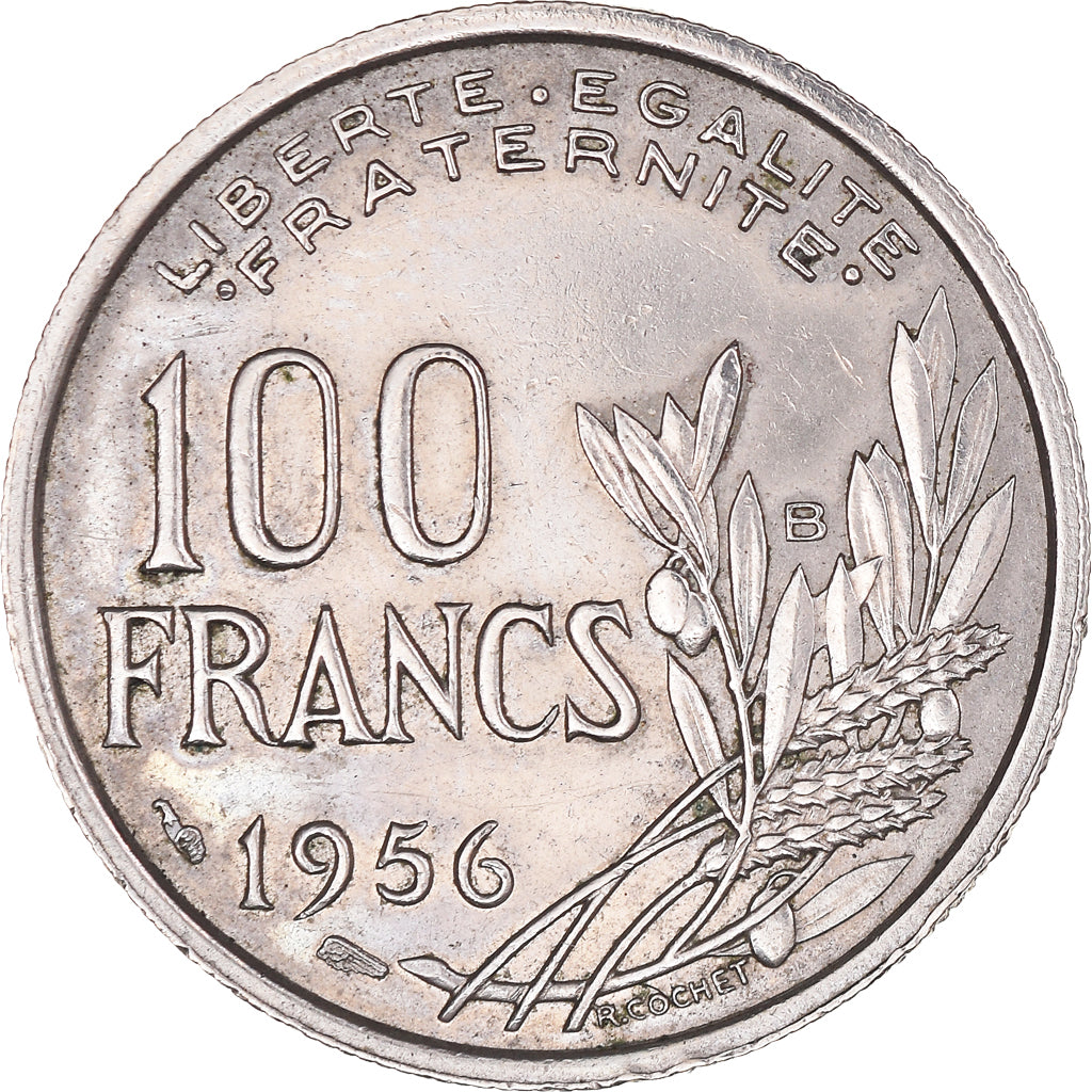 Coin, France, Cochet, 100 Francs, 1956, Beaumont - Le Roger, AU(50-53)