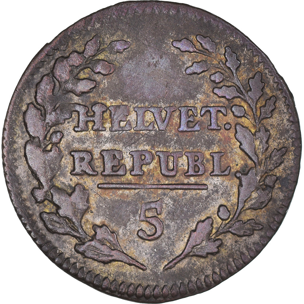 Moneta, Szwajcaria, 1/2 Batzen, 1799, EF(40-45), Bilon, KM:A6