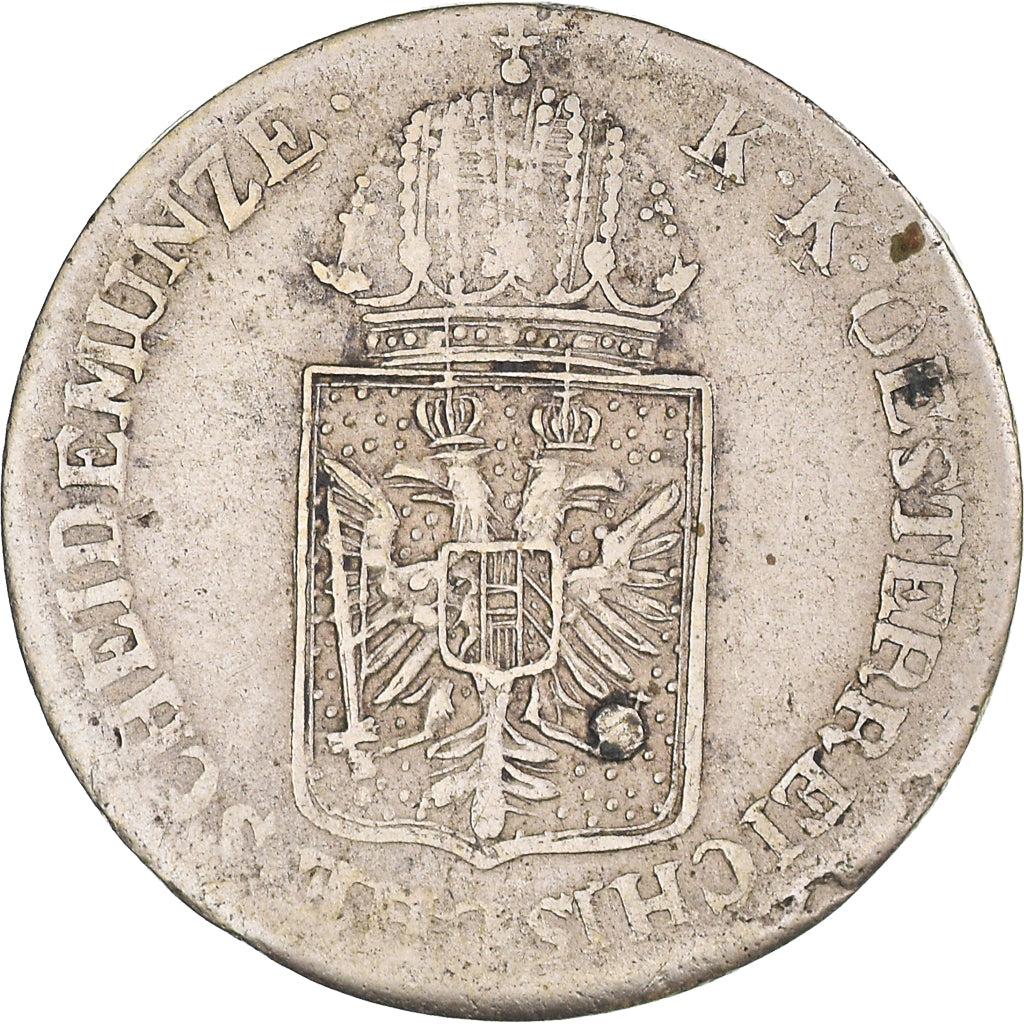 Coin, Austria, Franz Joseph I, 6 Kreuzer, 1849, Vienna, VF(30-35), Silver