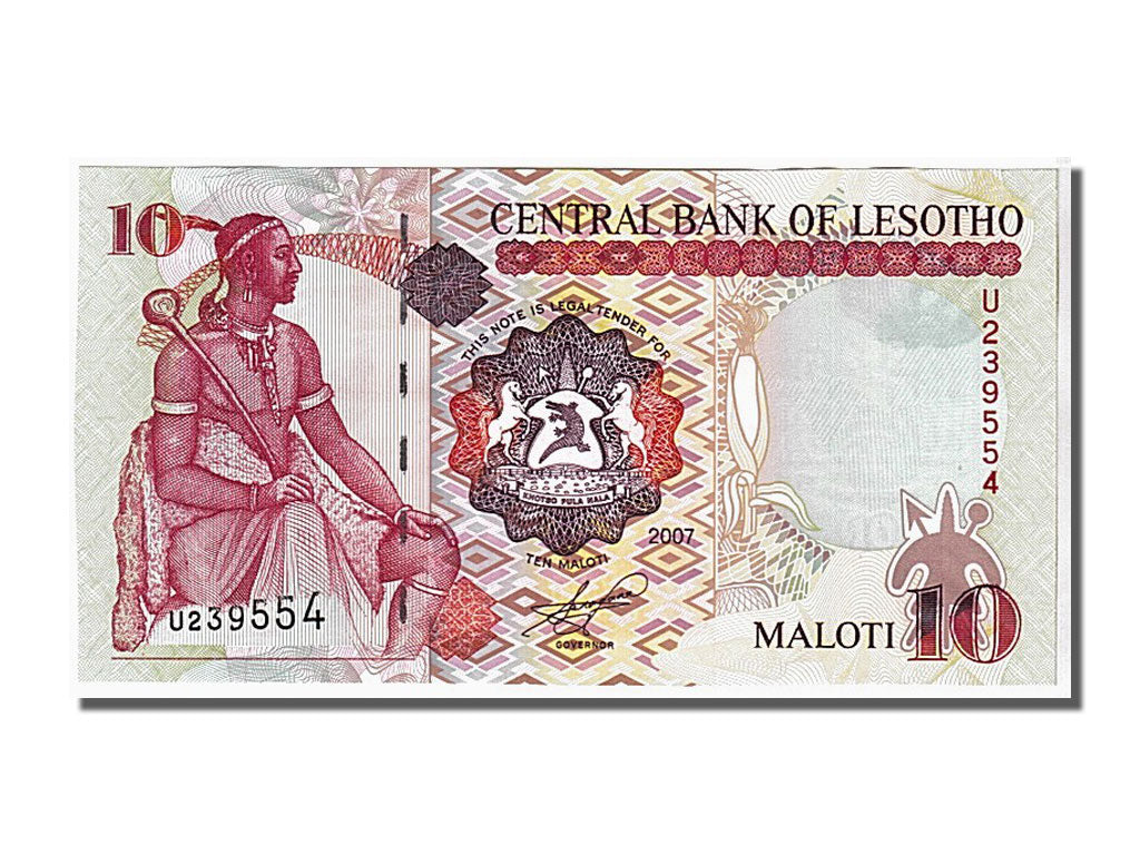 Lesotho, 10 Maloti, 2007, KM #15e, UNC(65-70), U239554