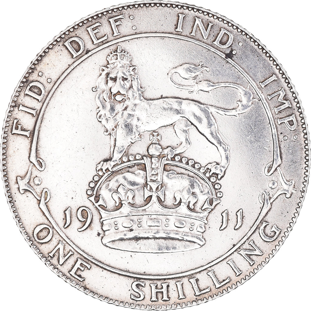 Coin, Great Britain, George V, Shilling, 1911, EF(40-45), Silver, KM:816
