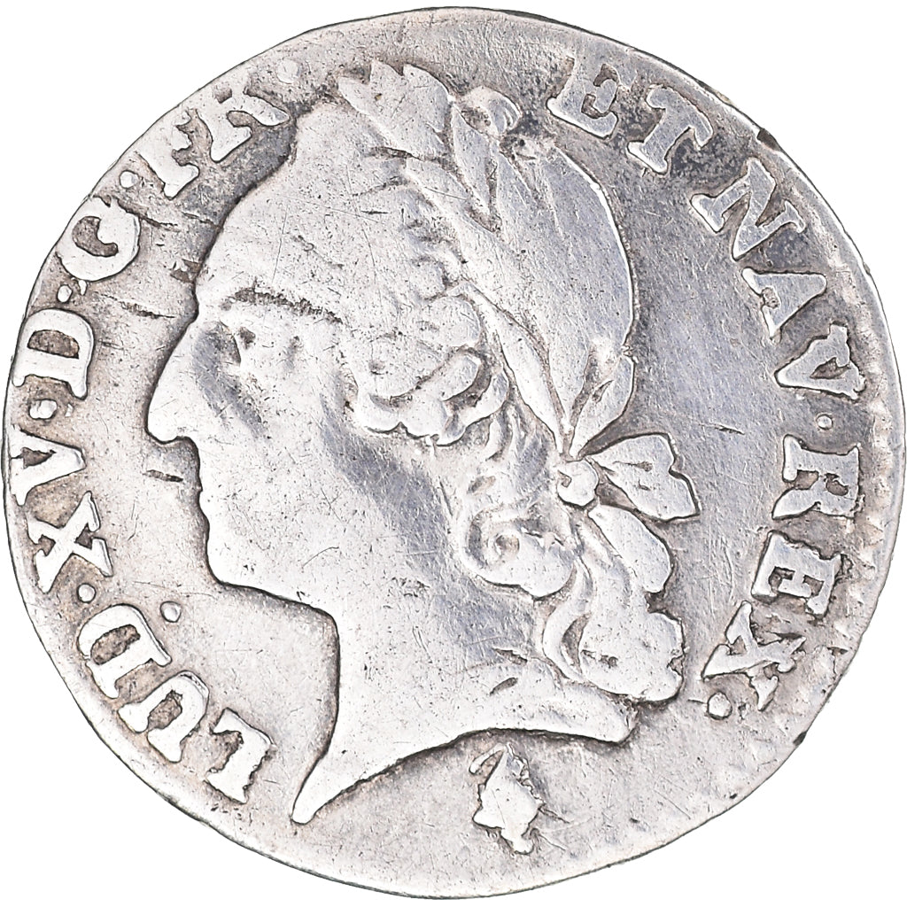 Moneta, Francia, Louis XV, 1/20 Écu à la vieille tête (6 sols), 6 Sols, 1/20