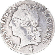 Moneta, Francia, Louis XV, 1/20 Écu à la vieille tête (6 sols), 6 Sols, 1/20