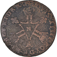 Moneda, Francia, Louis XIV, Six deniers dits « dardenne », 6 Deniers, 1711