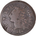 Moneda, Francia, Louis XVI, Liard, Liard, 1788, Lyon, BC+, Cobre, KM:585.5