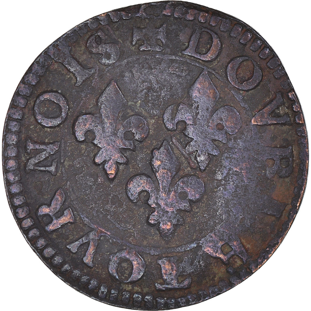 Monnaie, France, Double Tournois, Château-Regnault or Sedan, TB+, Cuivre