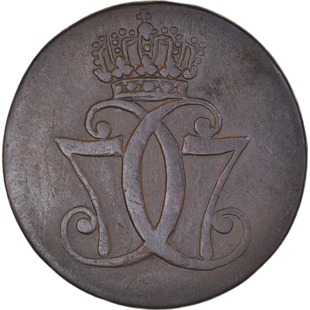 Munten, Denemarken, Christian VII, Skilling, 1771, ZF, Koper, KM:616.1