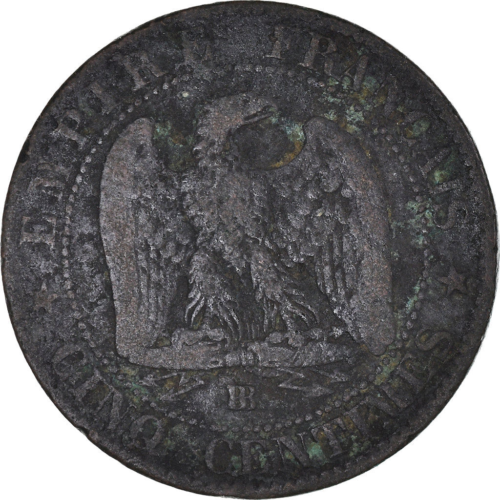 Coin, France, Napoleon III, Napoléon III, 5 Centimes, 1865, Strasbourg