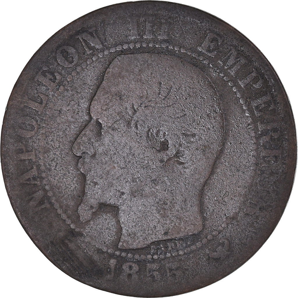 Moneta, Francia, Napoleon III, Napoléon III, 5 Centimes, 1855, Lille, B+