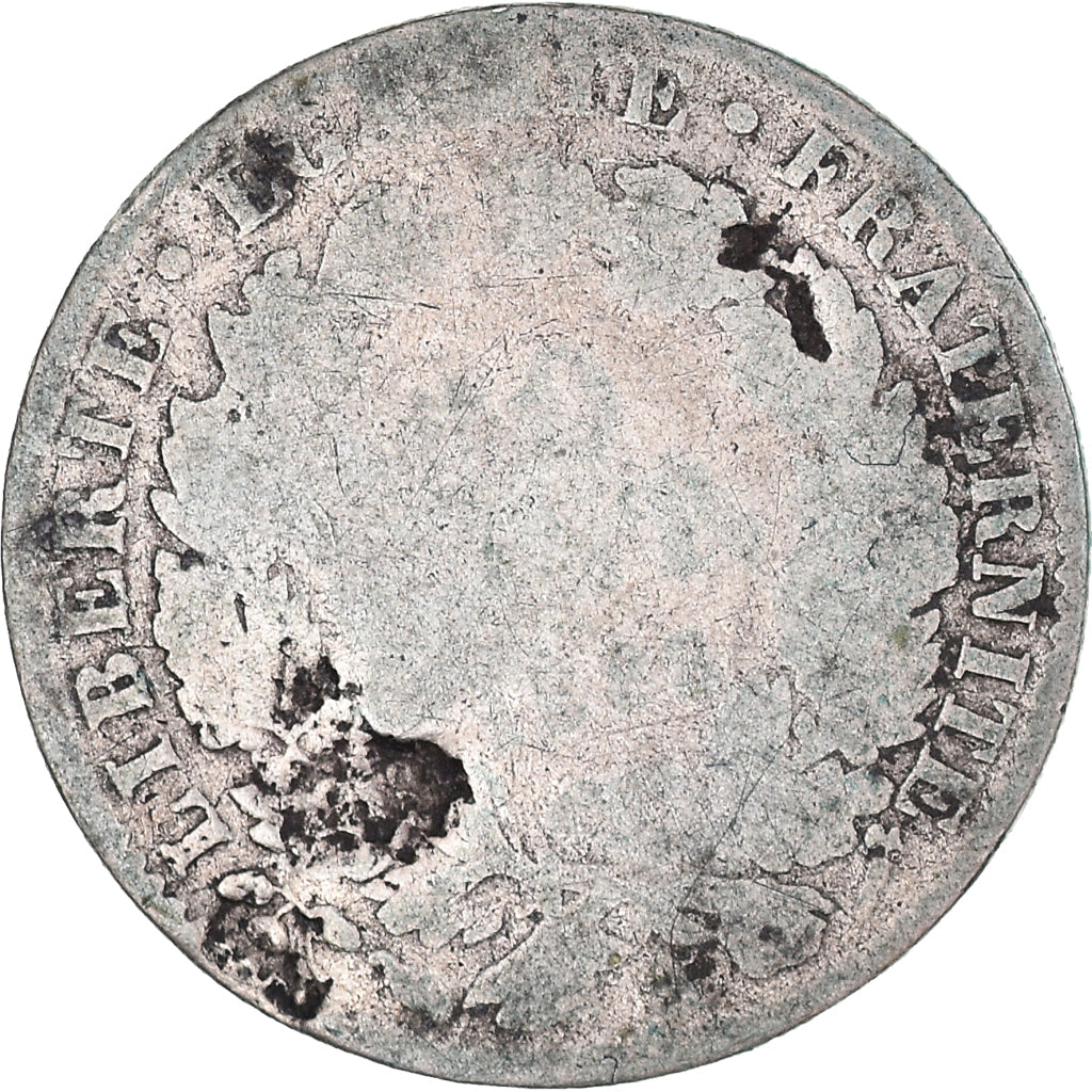 Moneta, Francia, 50 Centimes, B+, Argento, Gadoury:419a