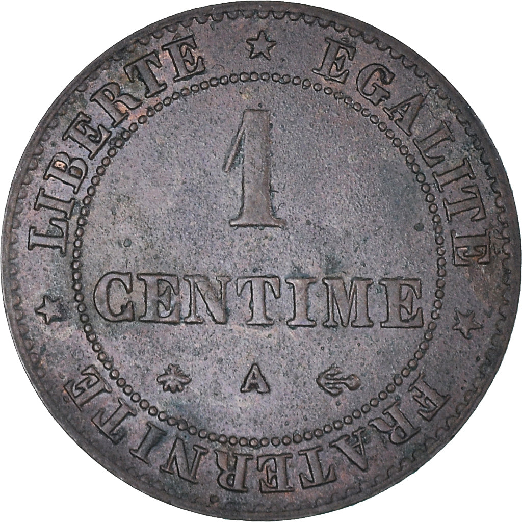Münze, Frankreich, Cérès, Centime, 1872, Paris, SS+, Bronze, KM:826.1