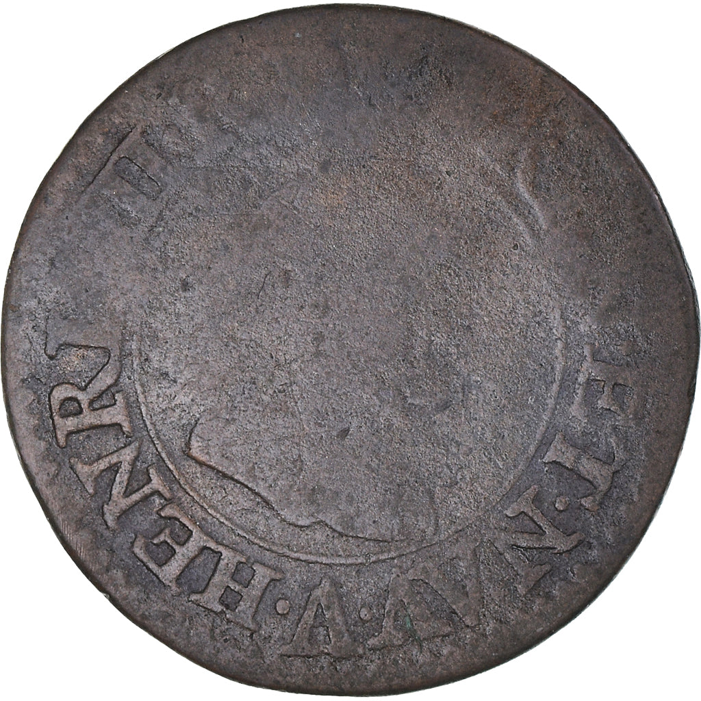 Munten, Frankrijk, Henri IV, Double Tournois, 1599, Paris, ZG+, Koper, CGKL:222