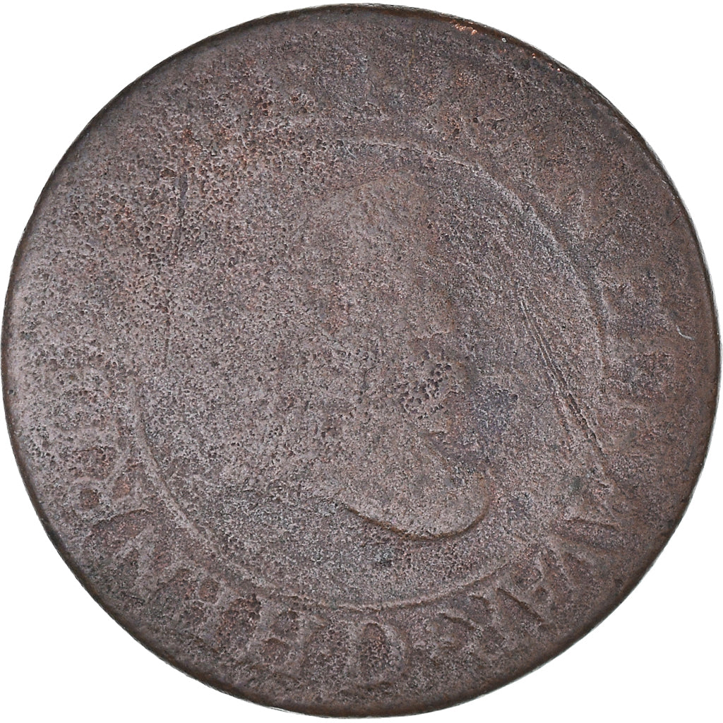 Coin, France, Henri IV, Double Tournois, 160[?], Lyon, F(12-15), Copper