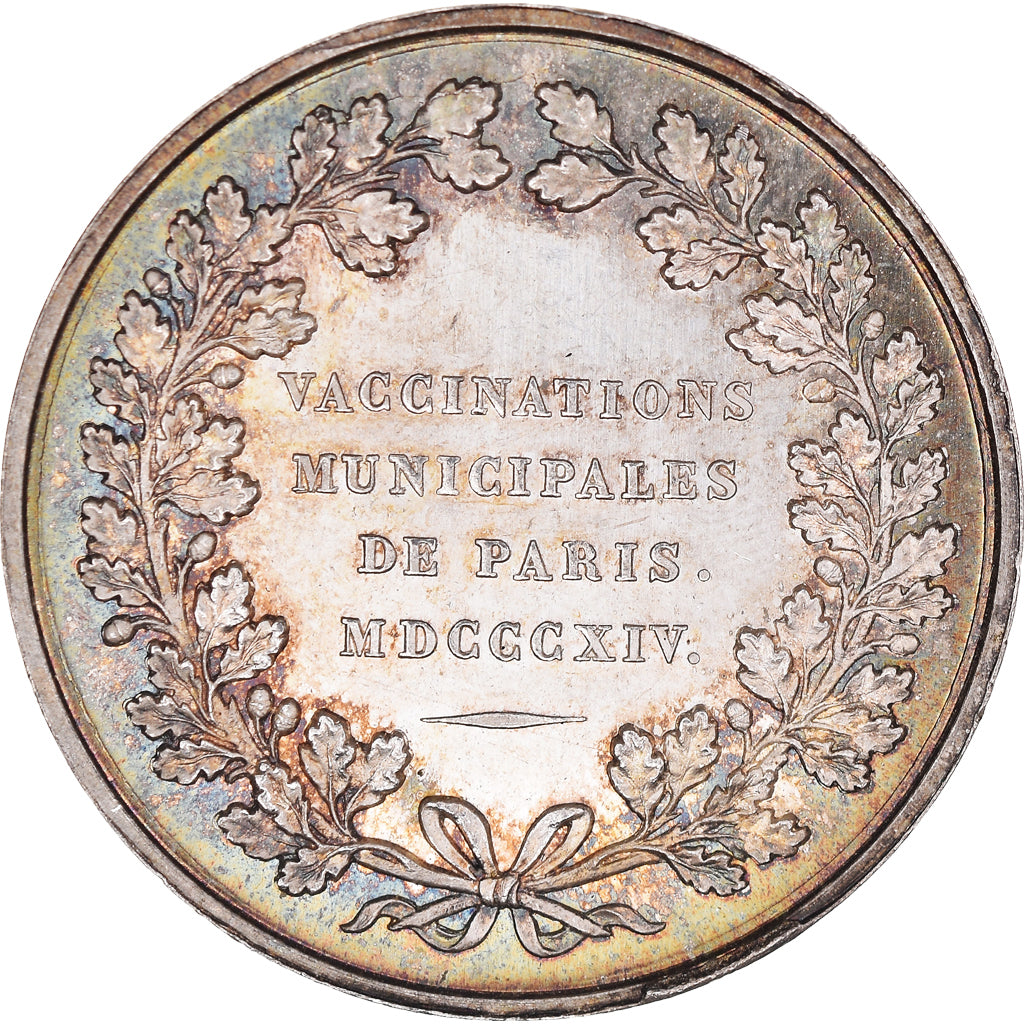 Francja, Token, Médecine, Vaccinations Municipales de Paris, 1814, Depaulis