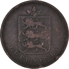 Coin, Guernsey, 4 Doubles, 1830, Heaton, VF(20-25), Copper, KM:2