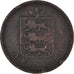 Coin, Guernsey, 4 Doubles, 1830, Heaton, VF(20-25), Copper, KM:2