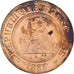 Moeda, INDOCHINA FRANCESA, Cent, 1885, Paris, EF(40-45), Bronze, KM:1