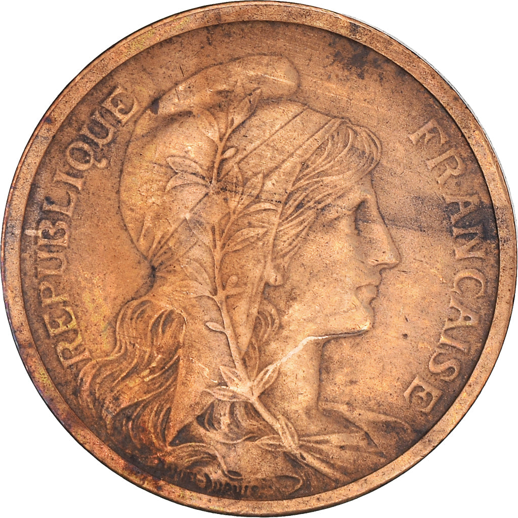 Coin, France, Dupuis, 2 Centimes, 1903, Paris, AU(50-53), Bronze, KM:841