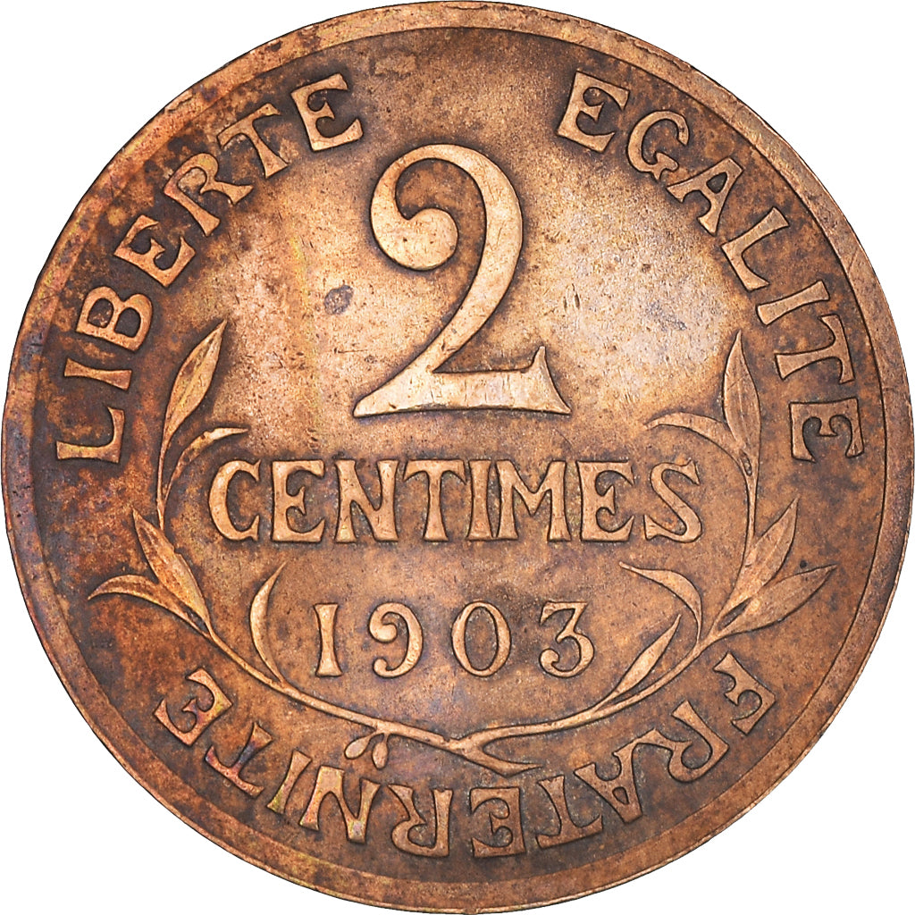Coin, France, Dupuis, 2 Centimes, 1903, Paris, AU(50-53), Bronze, KM:841