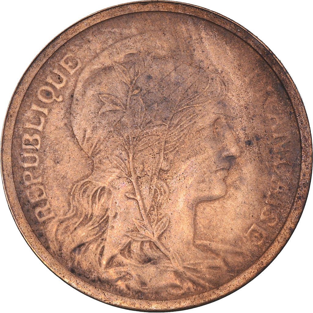 Moneta, Francia, Dupuis, 2 Centimes, 1919, Paris, BB+, Bronzo, KM:841