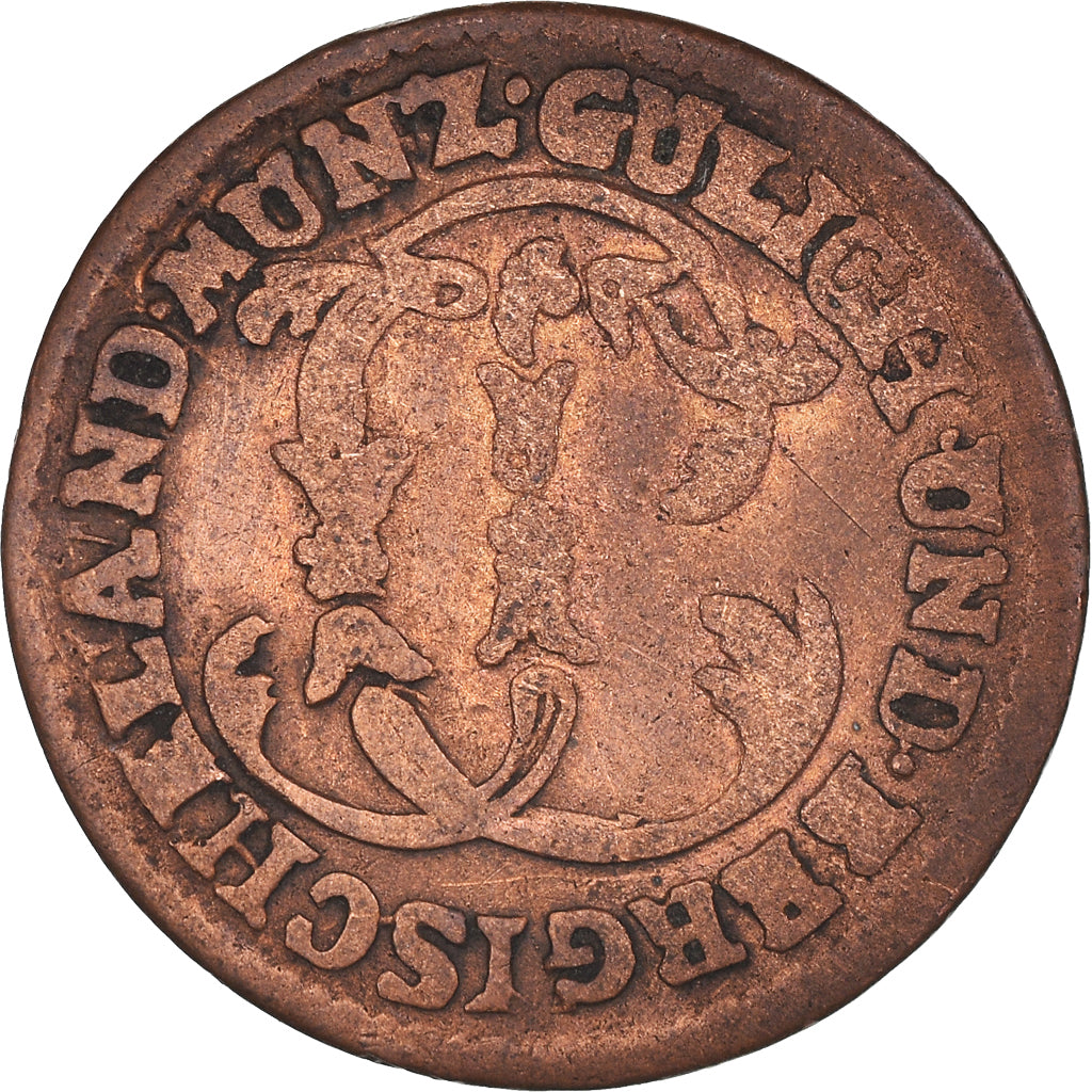 Coin, German States, JULICH-BERG, Karl Theodor, 1/4 Stüber, 1784, VF(30-35)