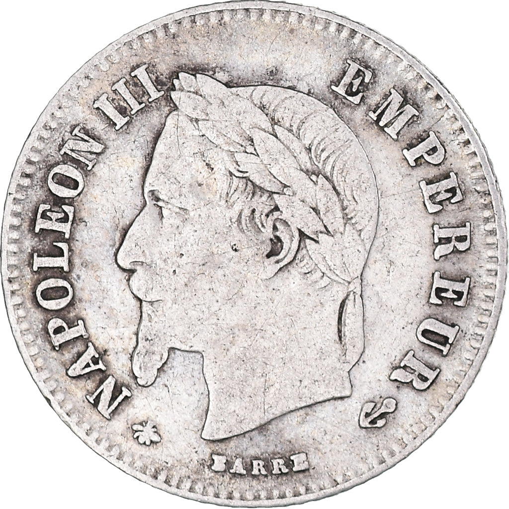 Moneta, Francia, Napoleon III, Napoléon III, 20 Centimes, 1866, Paris, MB