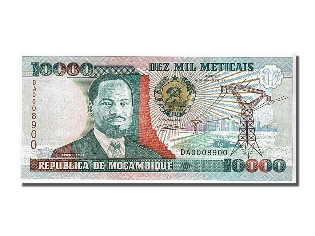 Banknote, Mozambique, 10,000 Meticais, 1991, KM:137, UNC(65-70)