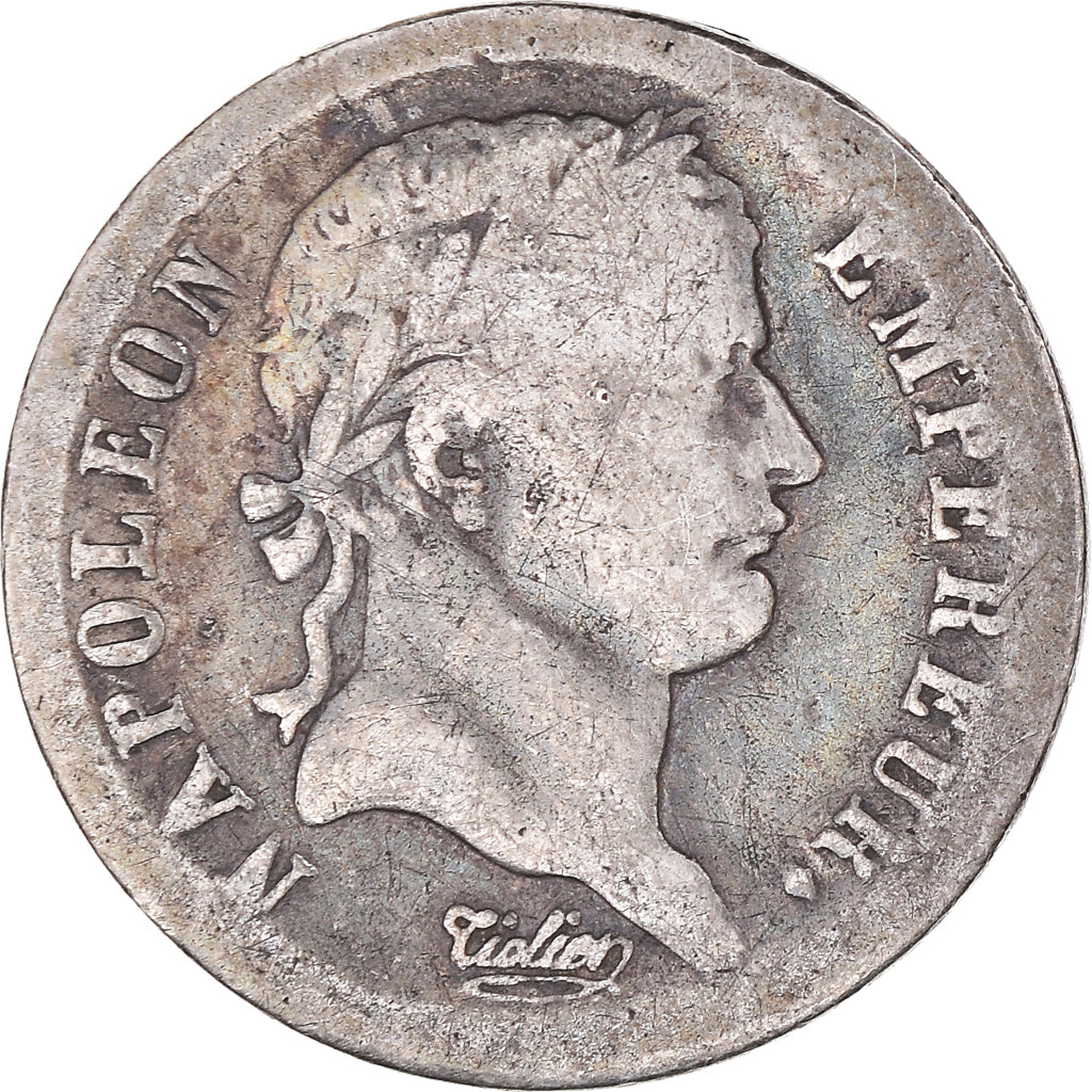 Coin, France, Napoléon I, 1/2 Franc, 1808, Lyon, VF(20-25), Silver, KM:680.4