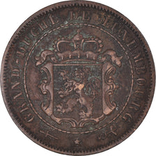 Coin, Luxembourg, William III, 2-1/2 Centimes, 1908, Utrecht, VF(30-35), Bronze