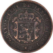 Coin, Luxembourg, William III, 2-1/2 Centimes, 1901, Utrecht, VF(30-35), Bronze
