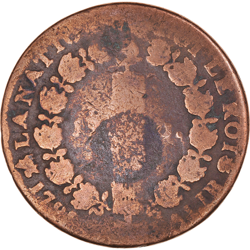 Coin, France, 12 deniers françois, 12 Deniers, 1791, Rouen, F(12-15), Bronze