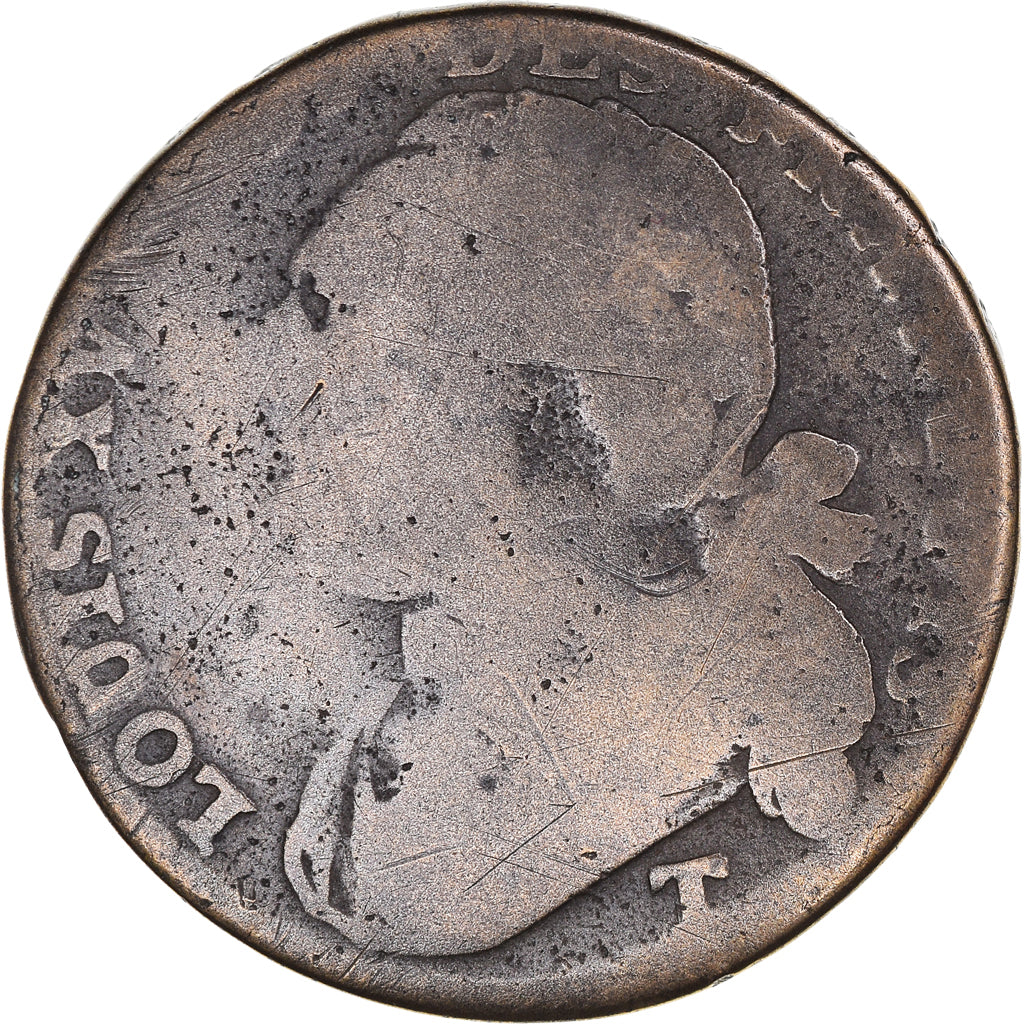 Coin, France, 12 deniers françois, 12 Deniers, 1792⸱4, Nantes, F(12-15)