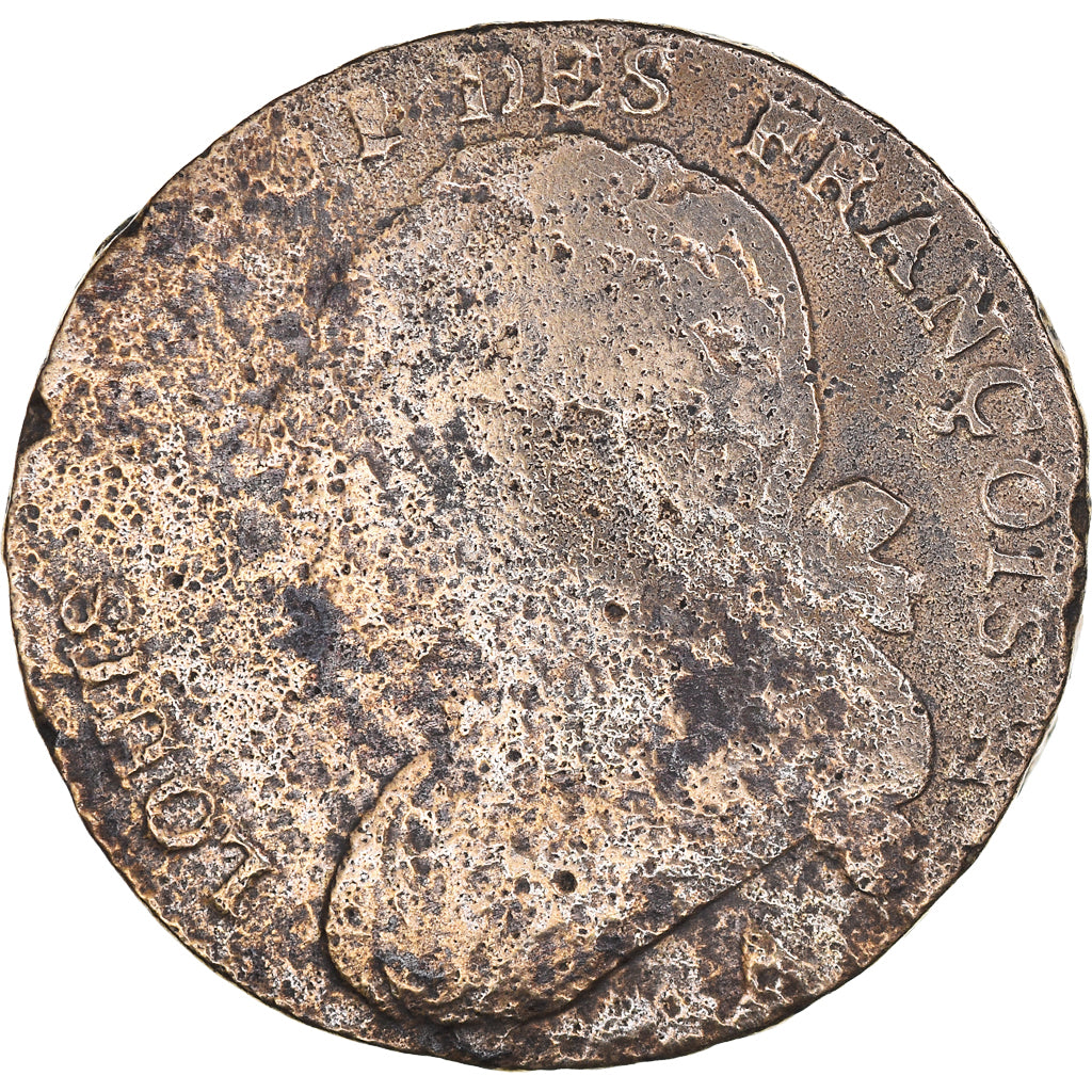 Coin, France, 12 deniers françois, 12 Deniers, 1792⸱4, Paris, F(12-15)