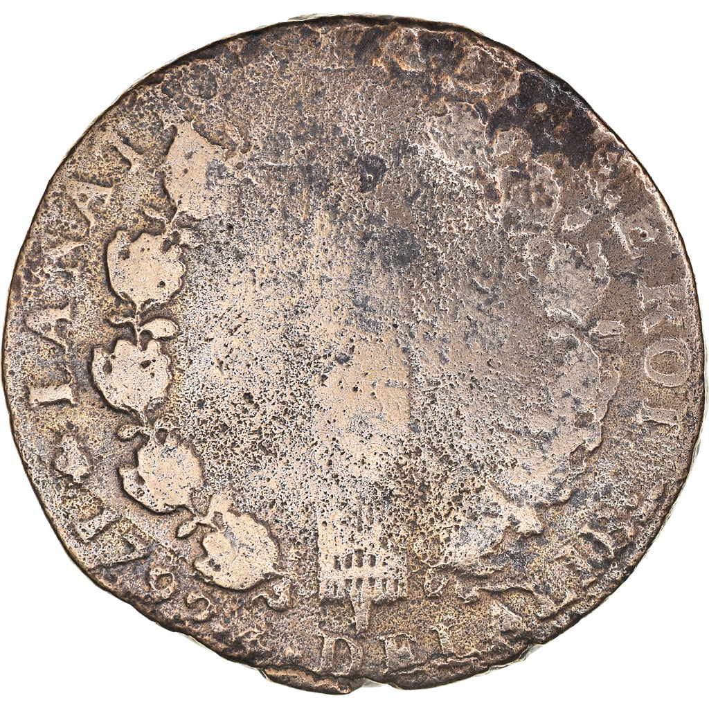 Coin, France, 12 deniers françois, 12 Deniers, 1792⸱4, Paris, F(12-15)