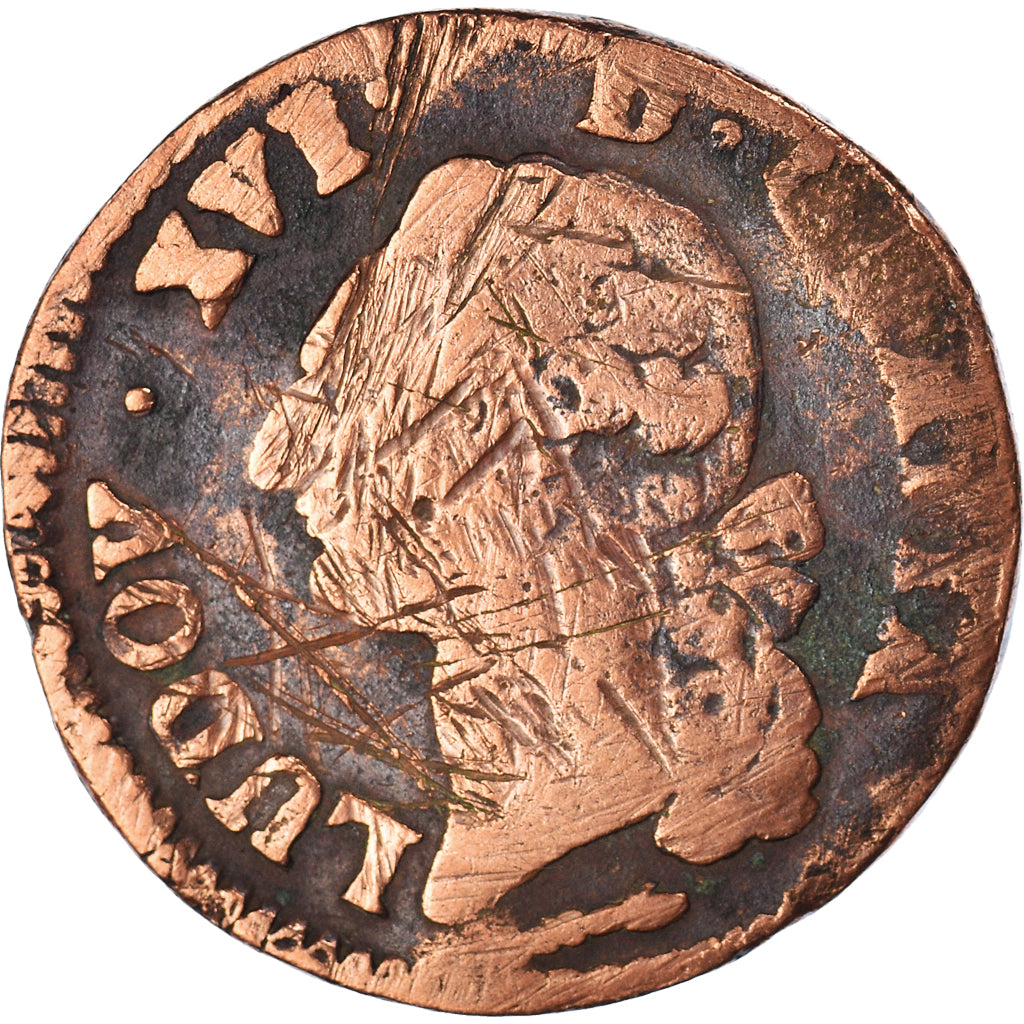 Monnaie, France, Louis XVI, Sol de Béarn, Sol, 1779, Pau, TB, Cuivre