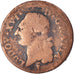 Moneta, Francia, Louis XVI, Sol ou sou, Sol, 1790, Bordeaux, MB, Rame, KM:578.8
