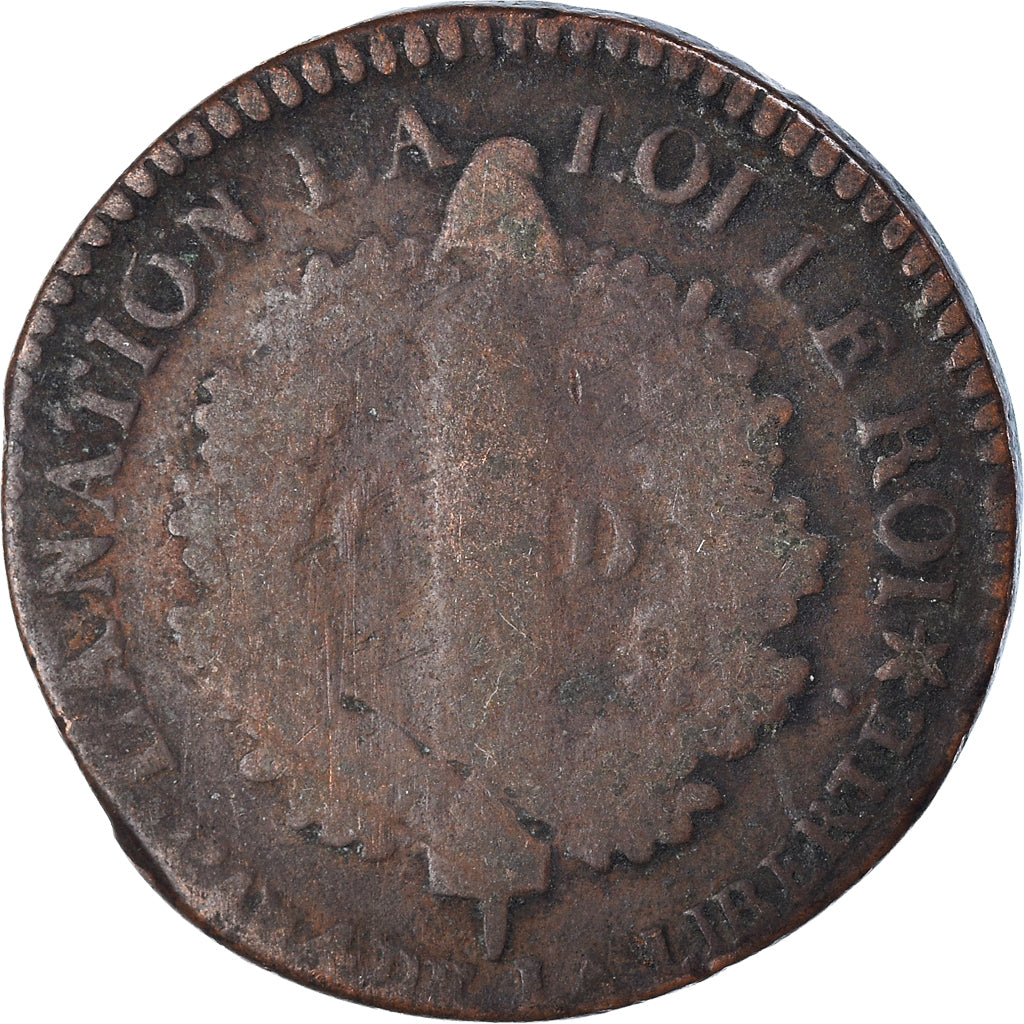 Coin, France, 6 deniers français, 6 Deniers, 1792 / AN 4, Strasbourg