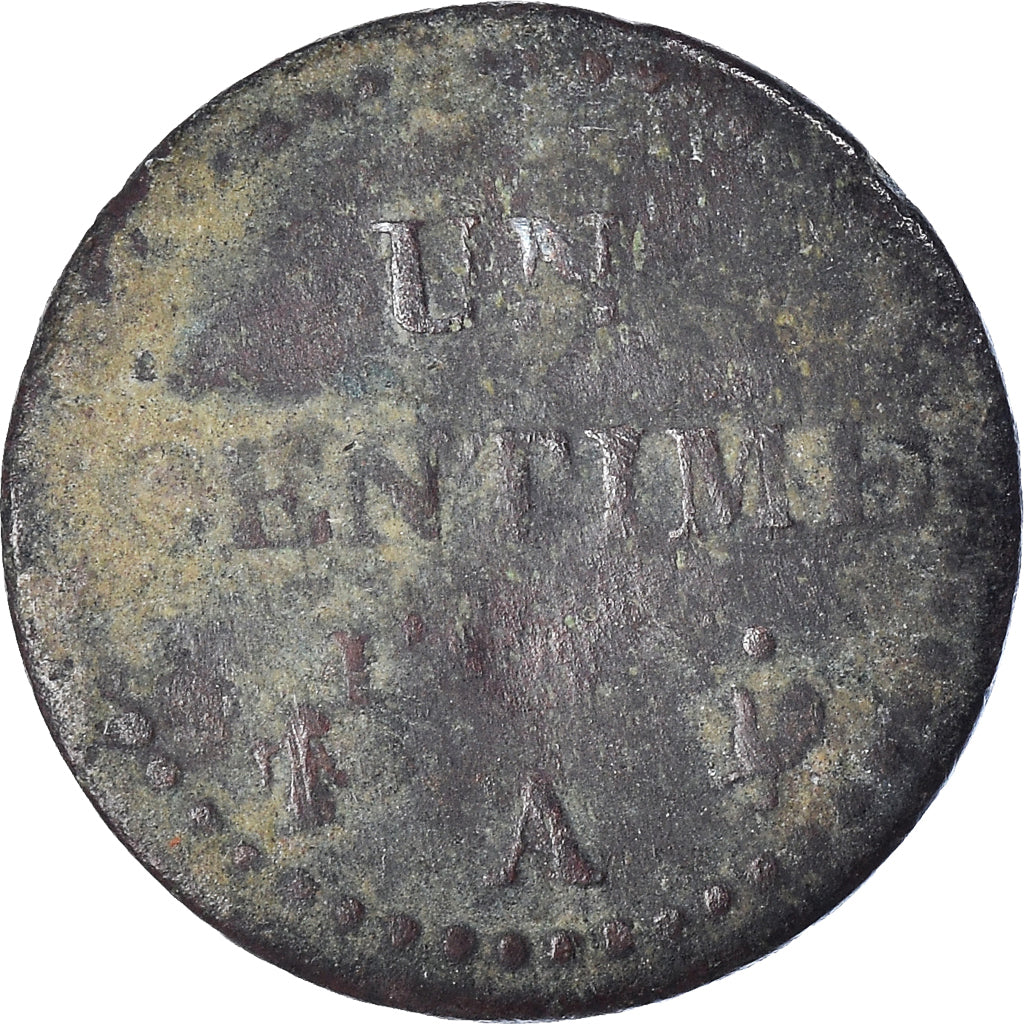 Coin, France, Centime, Paris, F(12-15), Copper, Gadoury:76