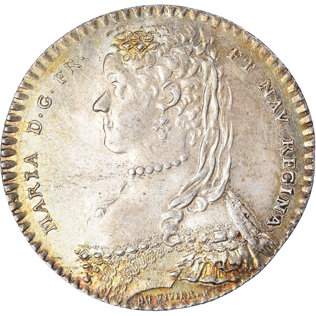 Frankrijk, Token, Royal, Maison de la Reine, Marie Lesczinska, 1757, ZF+